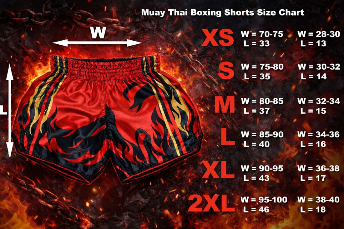 Muay Thai Shorts Size Guide (Find Your Perfect Fit)