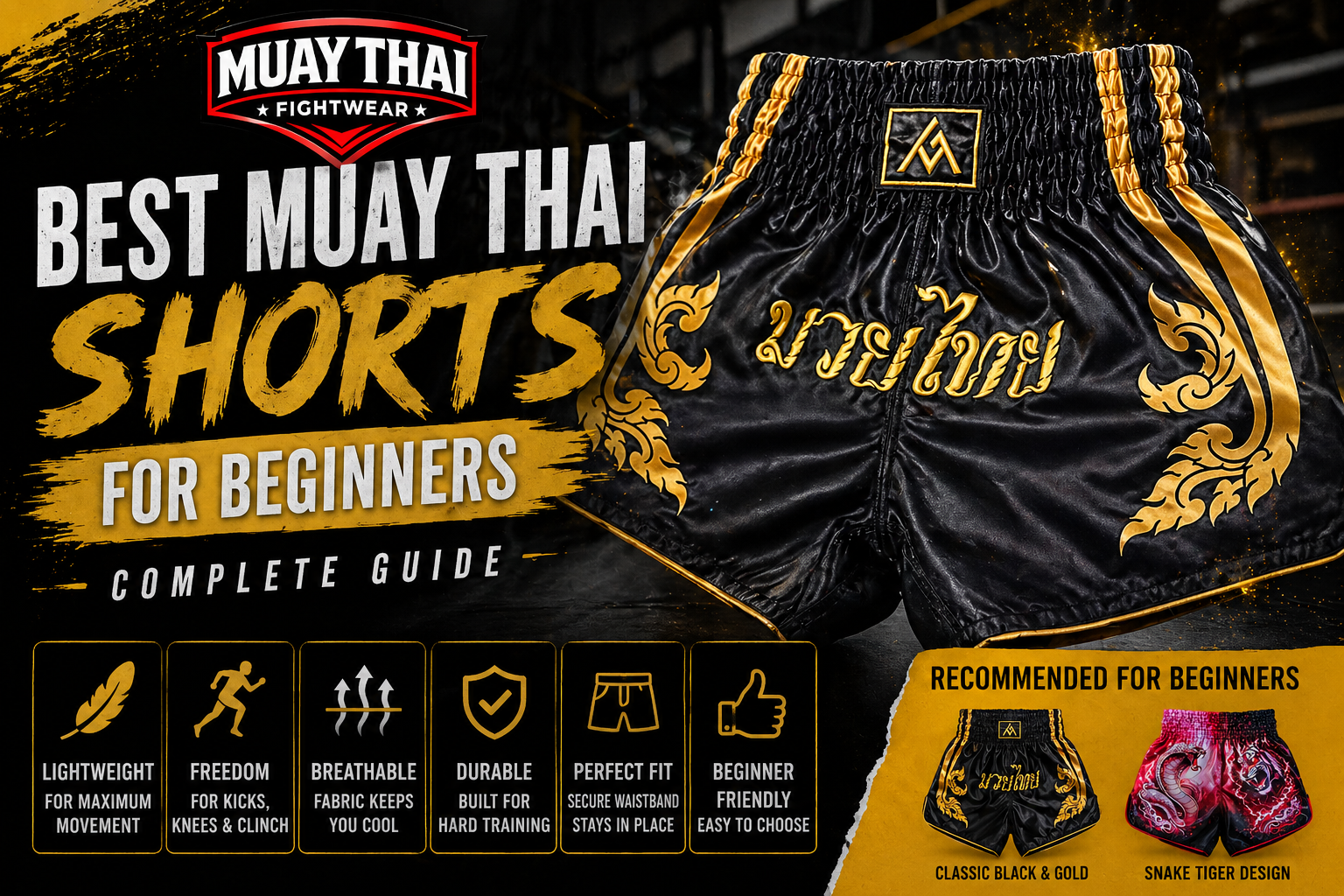 Best Muay Thai shorts for beginners – complete guide