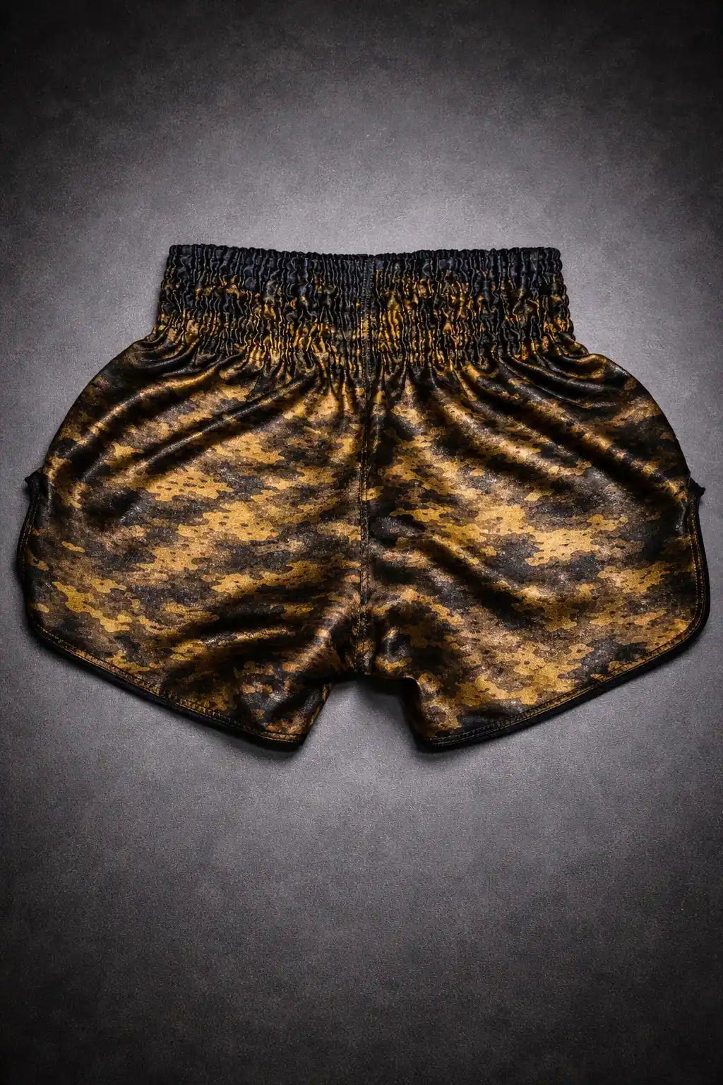 Military Muay Thai shorts olive green – durable training fight shorts – shop professional Muay Thai Fight Wear Thailand
