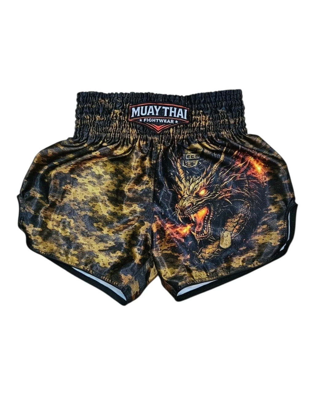 Military-style Muay Thai shorts for men