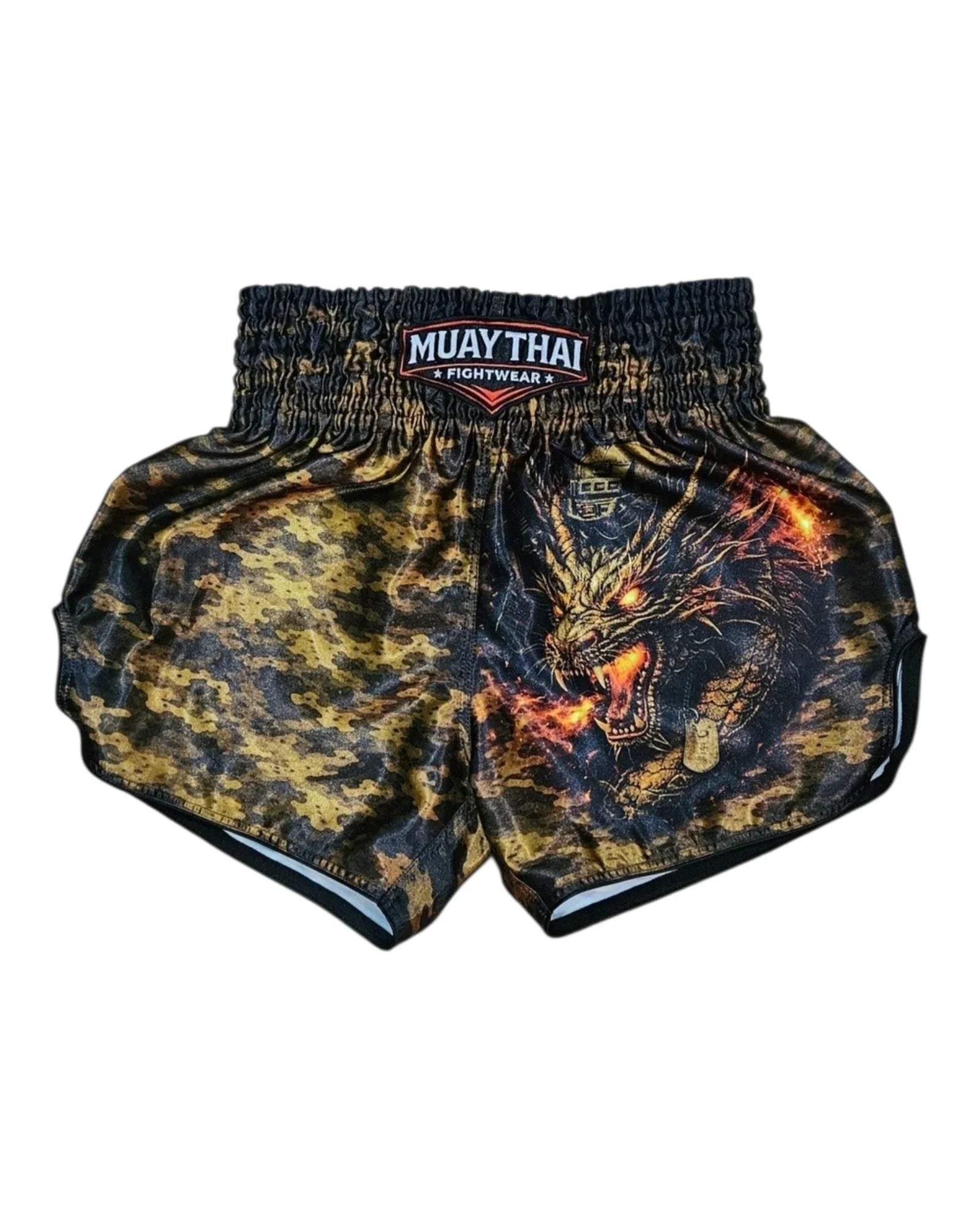 Military-style Muay Thai shorts for men