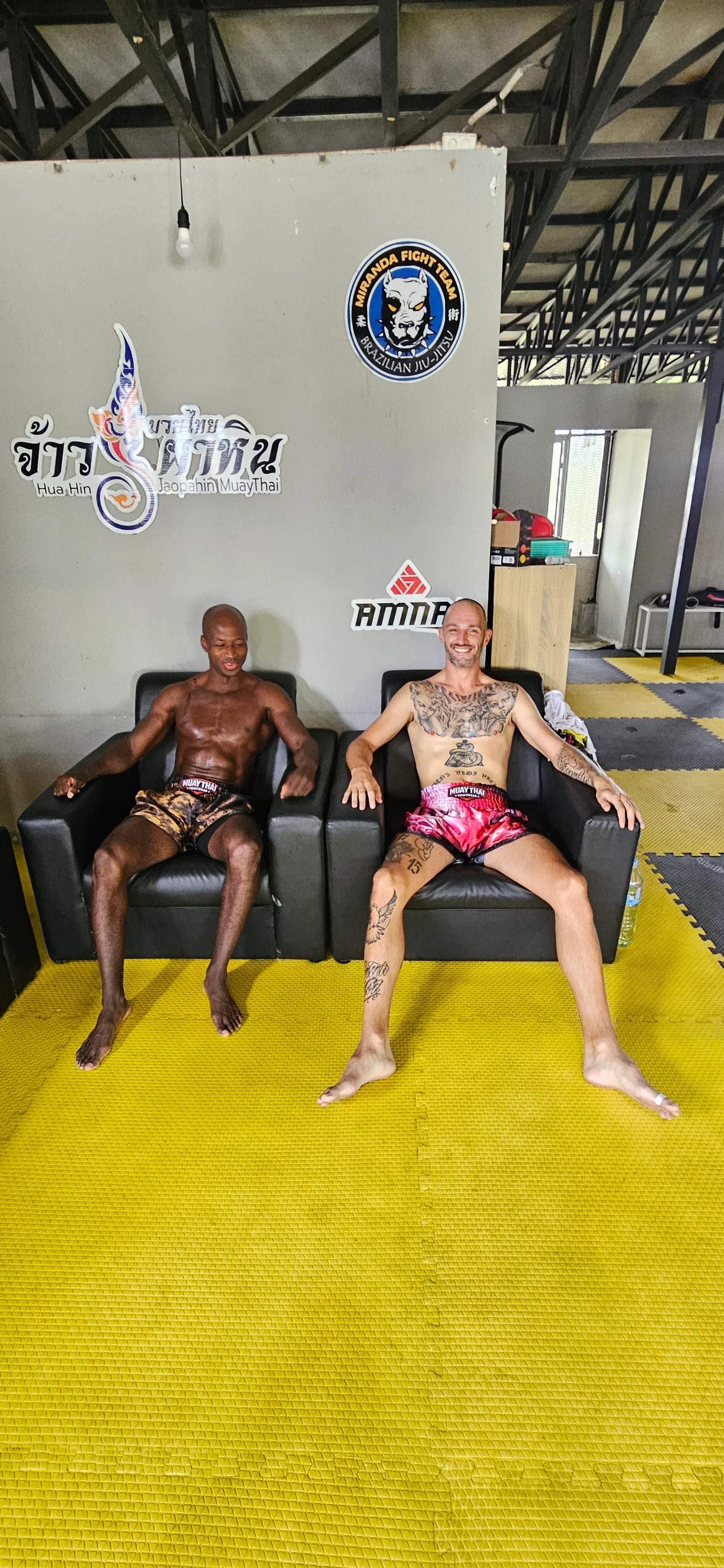 Snake Tiger Muay Thai shorts rear view – bold animal print design with premium stitching – buy fight shorts Thailand
